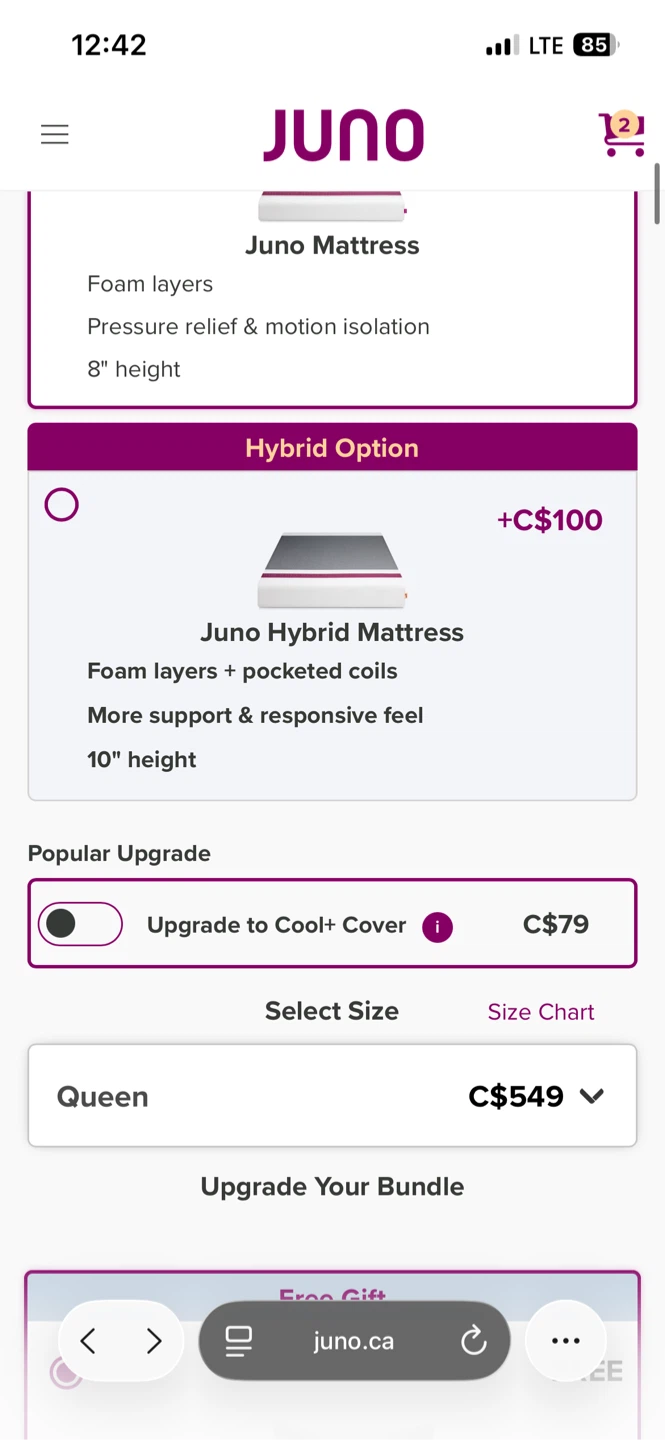 Juno 2.0 Queen Size Mattress - photo 3