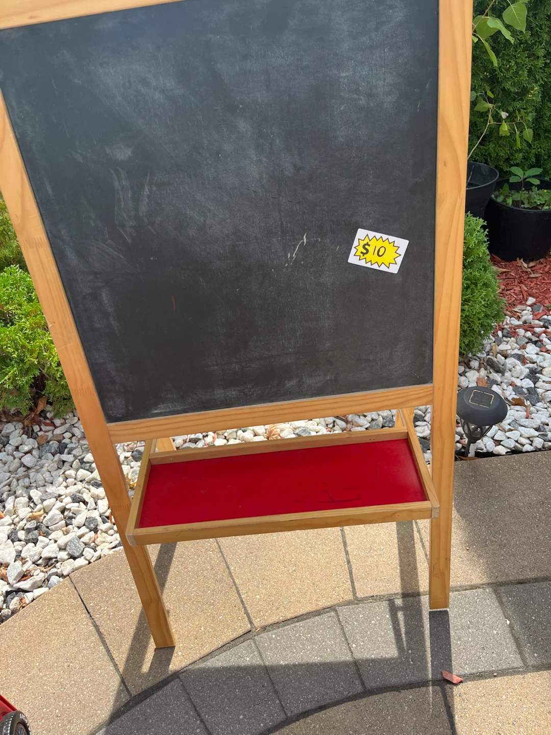 Wooden Kids Chalkboard Easel
