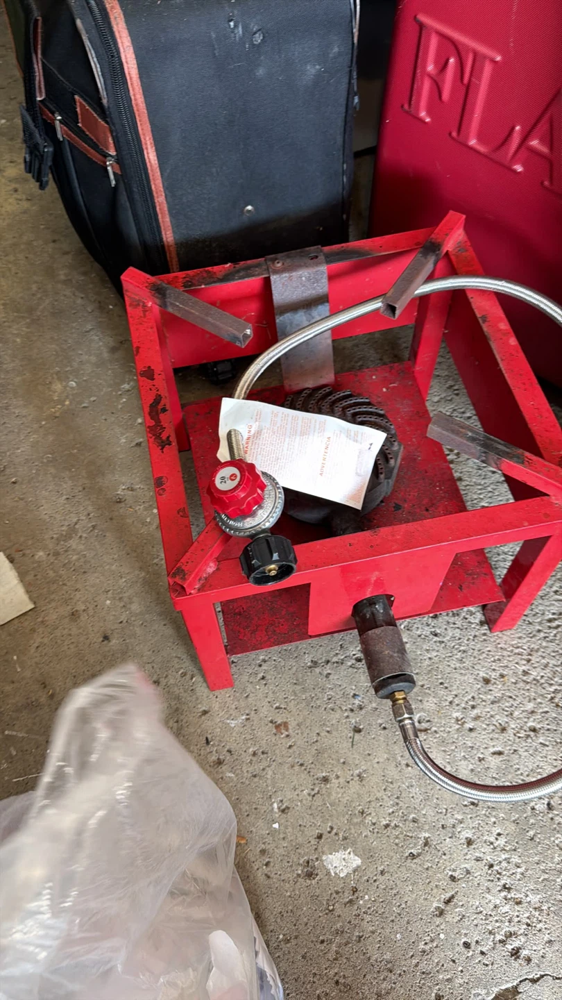 Red Propane Outdoor Burner
