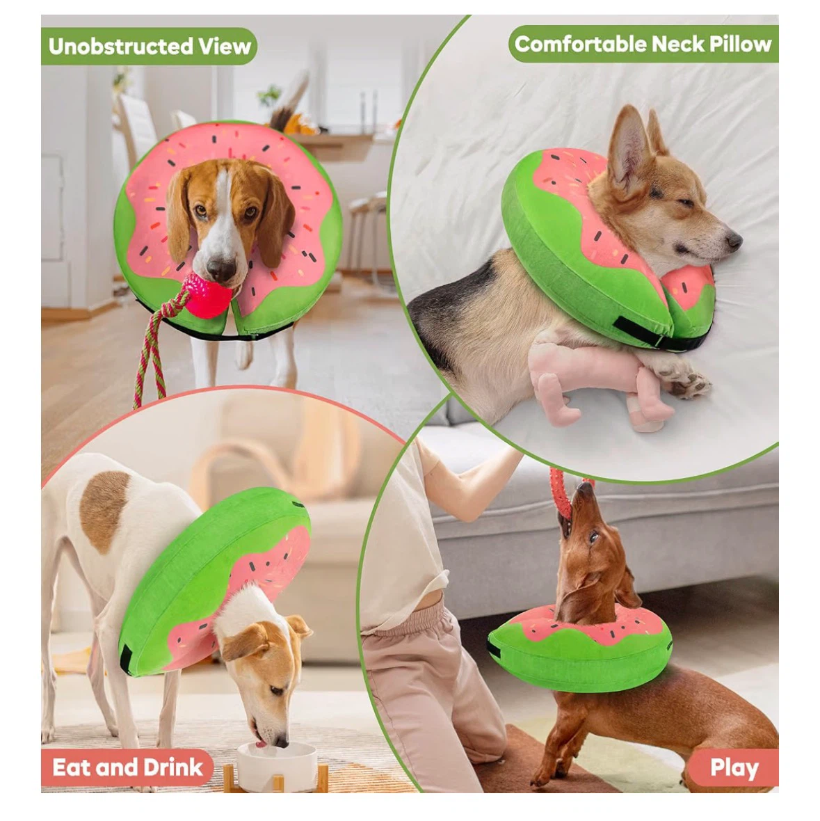Donut Shape Dog Recovery Collar size Medium