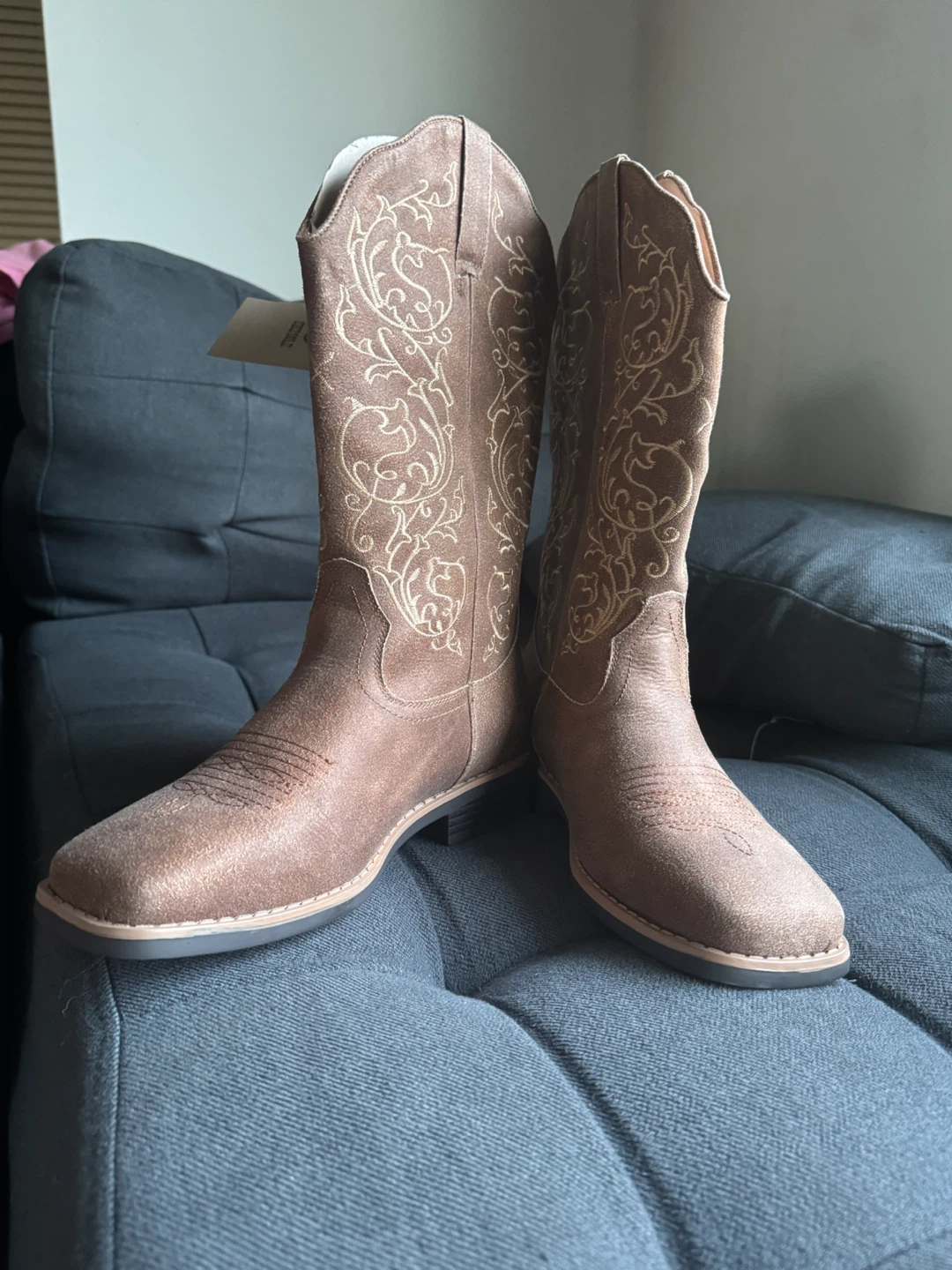 Shesole Western Fashion Boots, Brown - photo 5