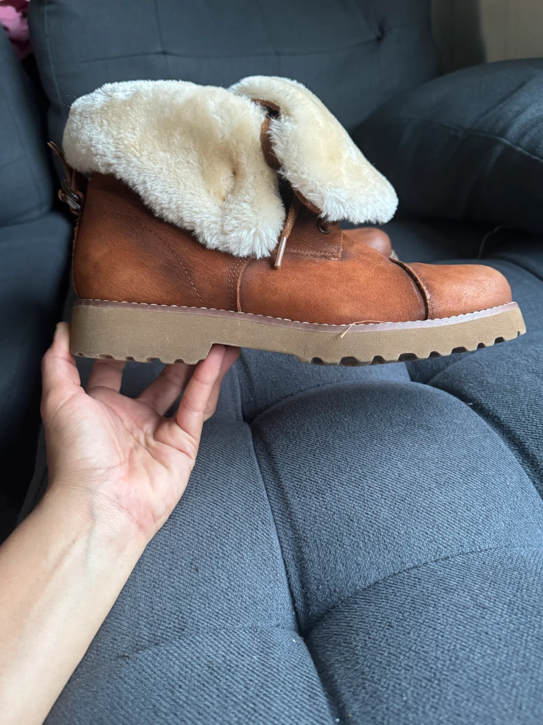 Women's Brown Fur-Lined Boots