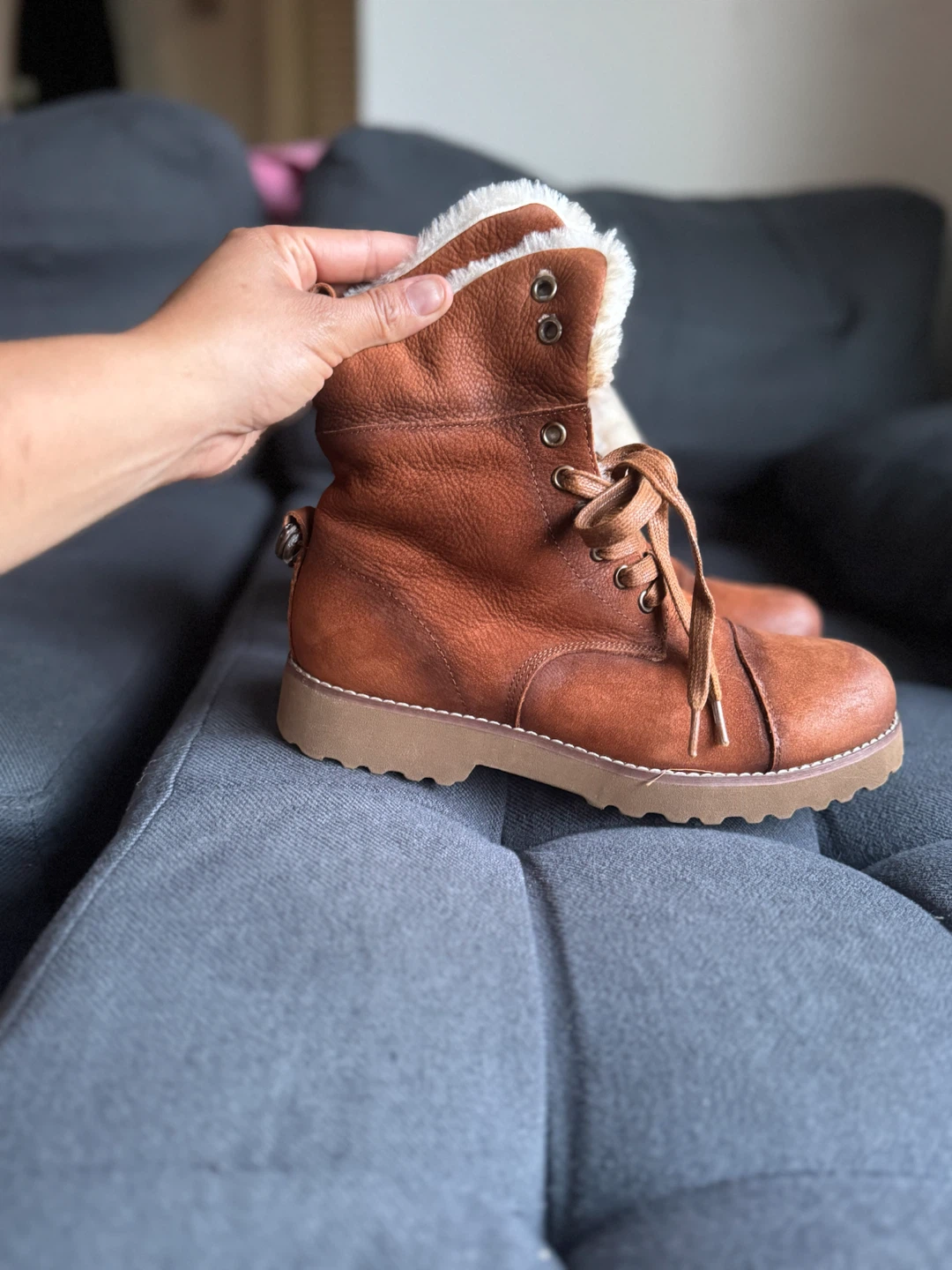 Women's Brown Fur-Lined Boots - photo 2