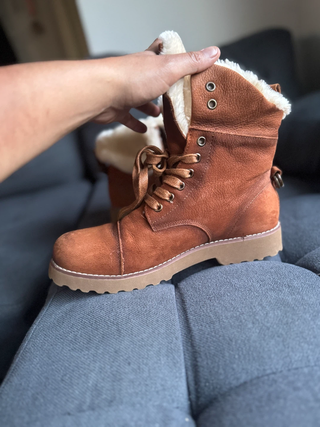 Women's Brown Fur-Lined Boots - photo 3