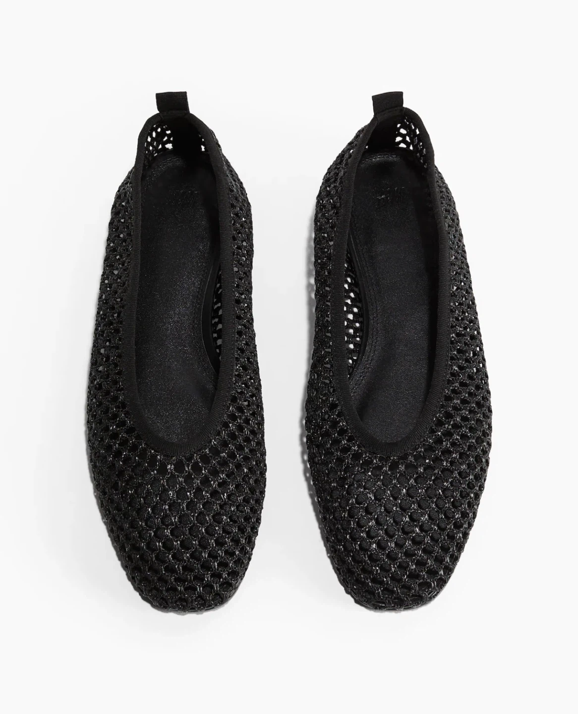 H&M Black Mesh Ballet Flats
