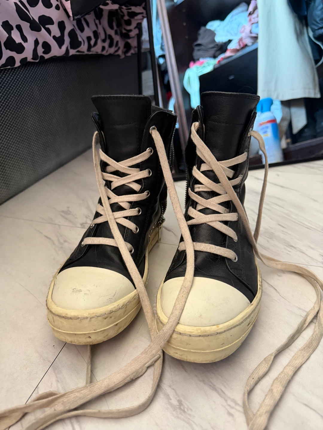 Rick Owens High-Top Sneakers