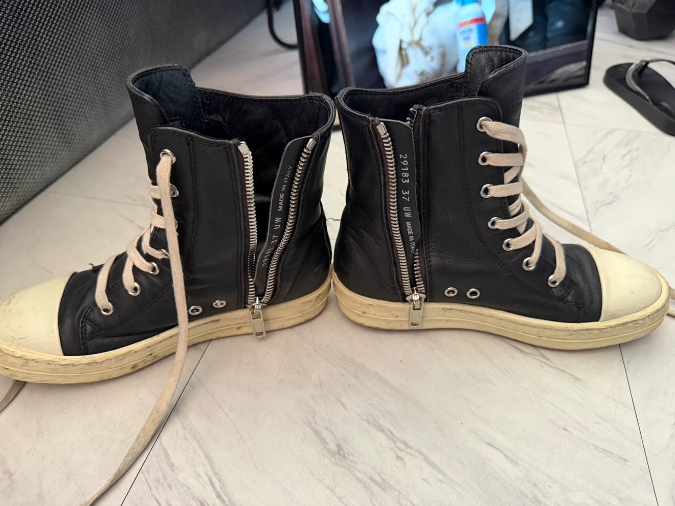 Rick Owens High-Top Sneakers - photo 5
