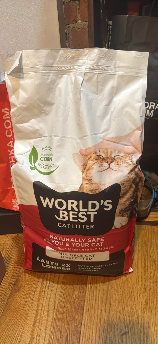 World's Best Multiple Cat Unscented Litter 15 lb - photo 2