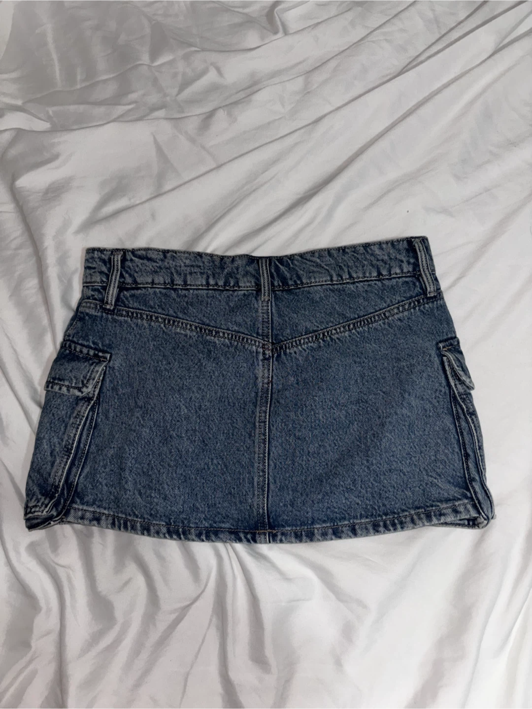Garage Denim Cargo Mini Skirt - photo 3