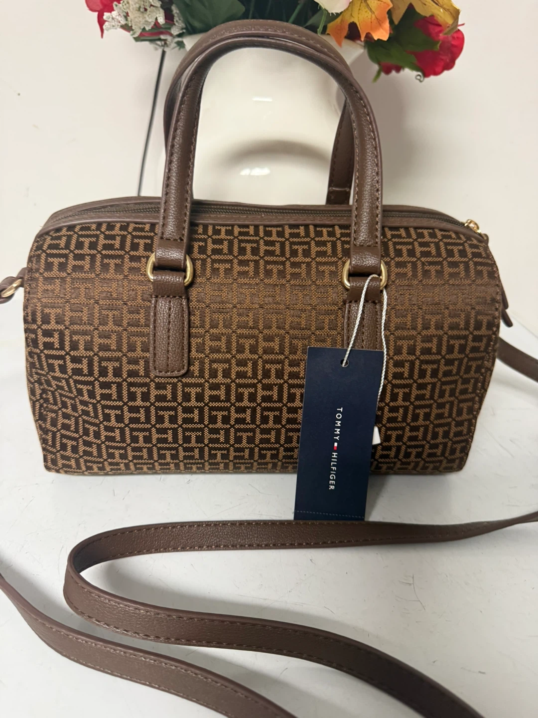 Tommy Hilfiger Monogram Satchel Bag - photo 2