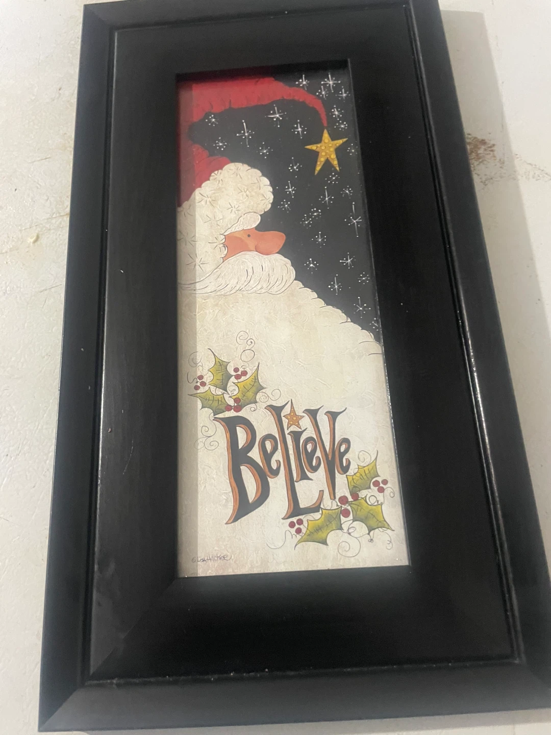 Lisa Hilliker Believe Santa Framed Art - photo 4