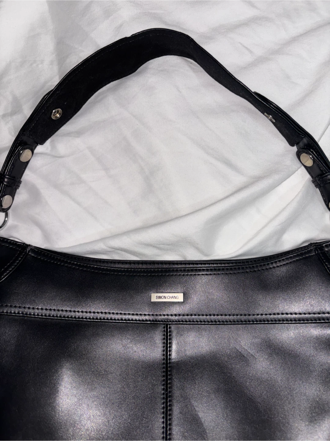 Vintage Simon Chang black shoulder bag - photo 2