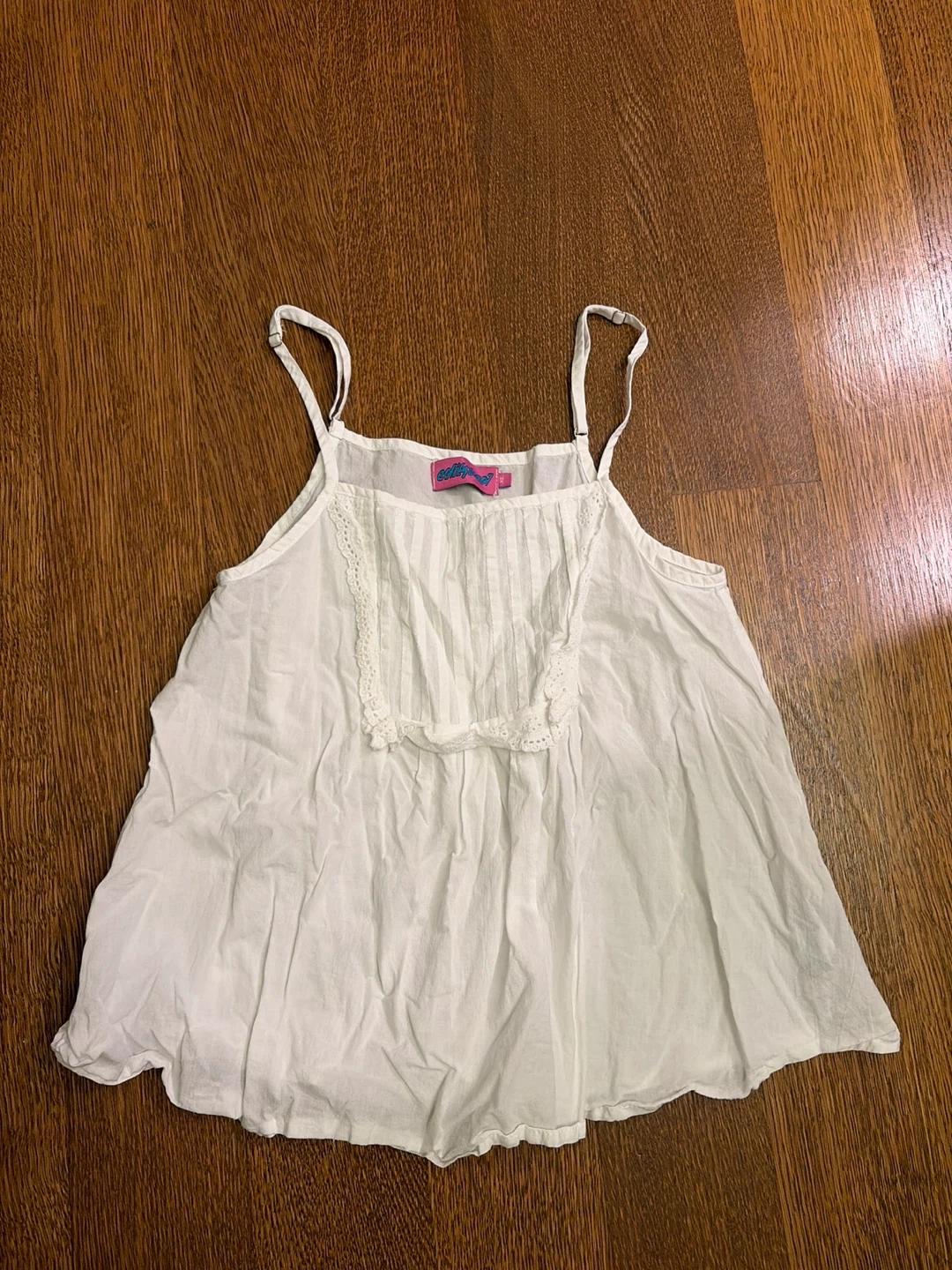 Edikted White Lace Tank Top
