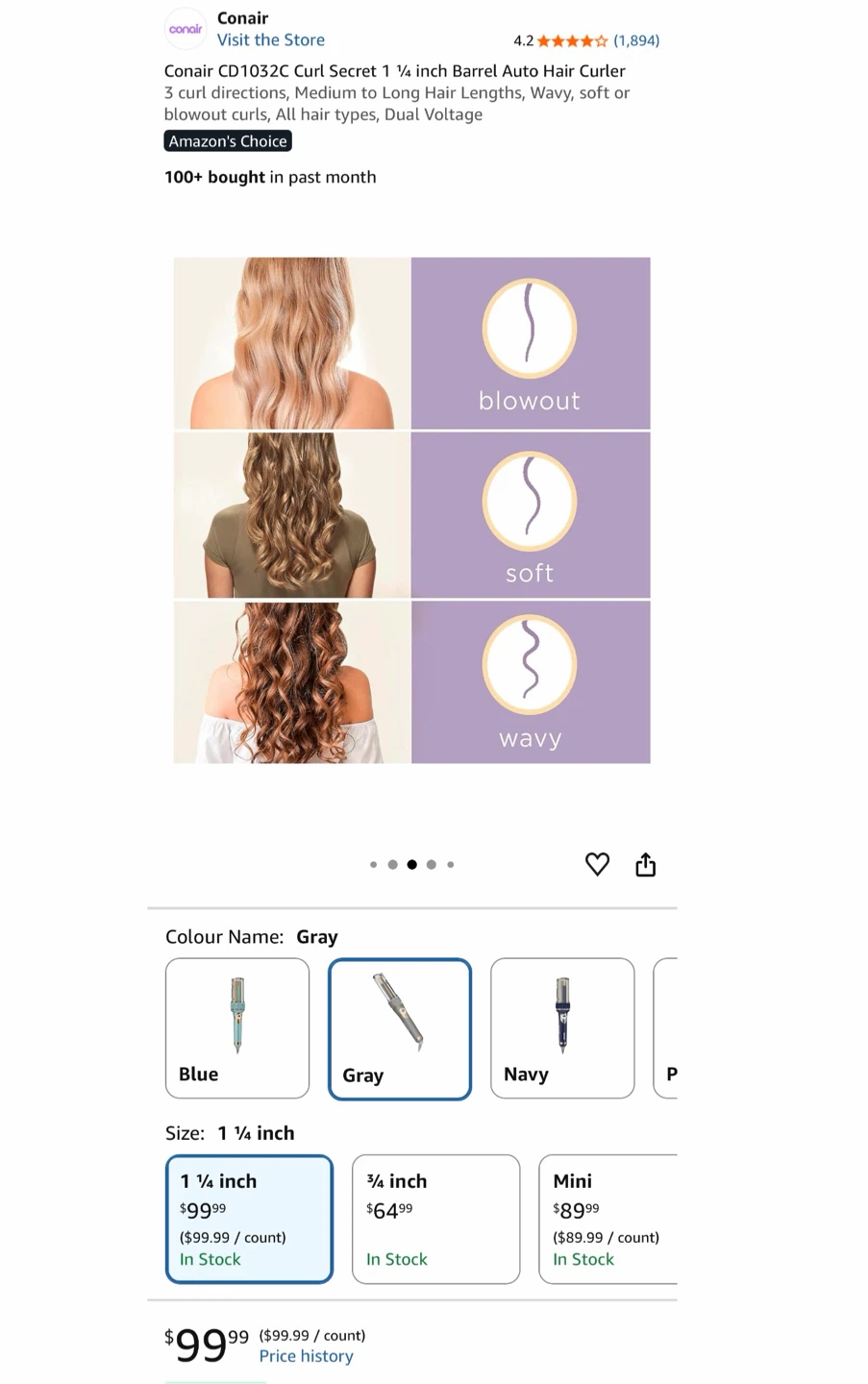 Conair Infinitipro Curl Secret 1.25 inch Auto Curler - photo 3