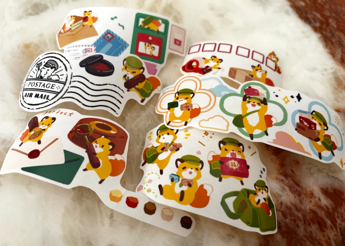 Cute Fox Postage Themed Stickers - photo 2