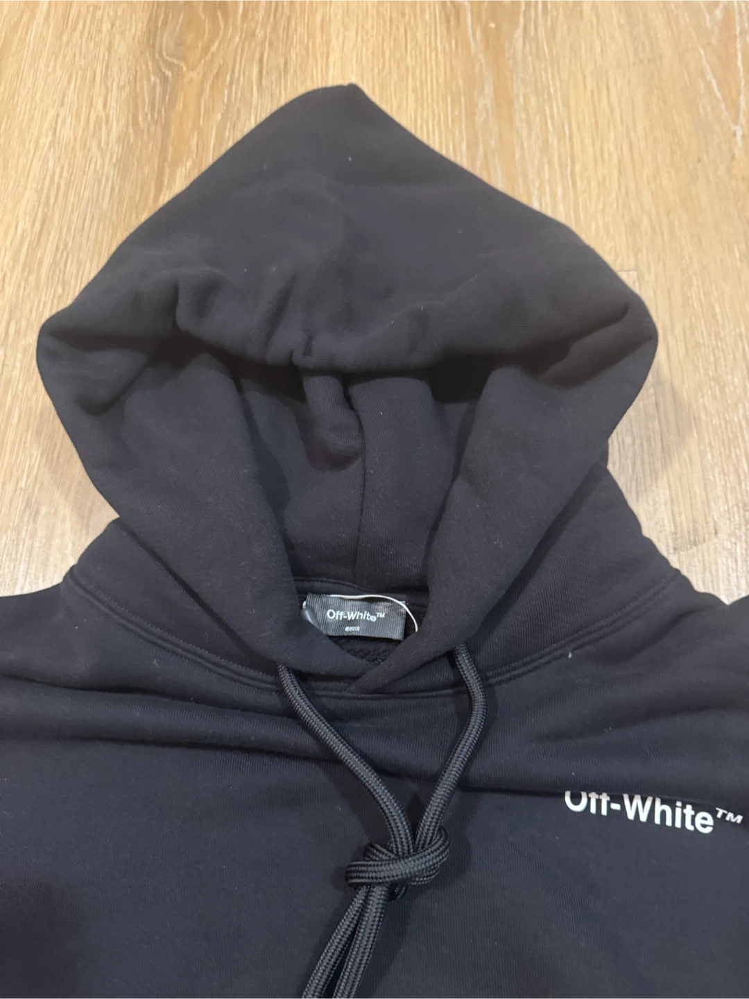 Off-White Black Hoodie Size Small - photo 2