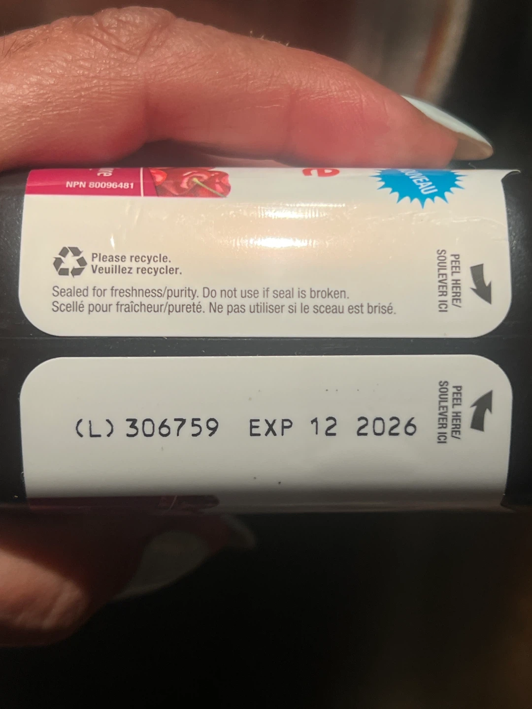 bottle of Jamieson Chewable Melatonin + Tart Cherry - photo 2