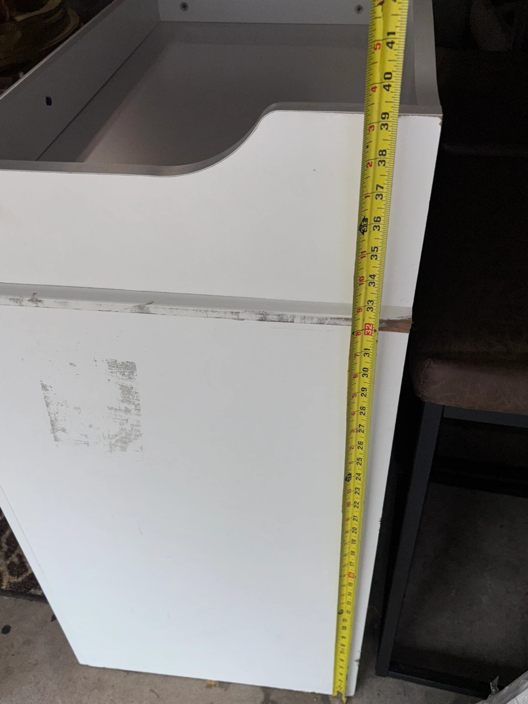 White Baby Changing Table with Two Drawers - photo 2