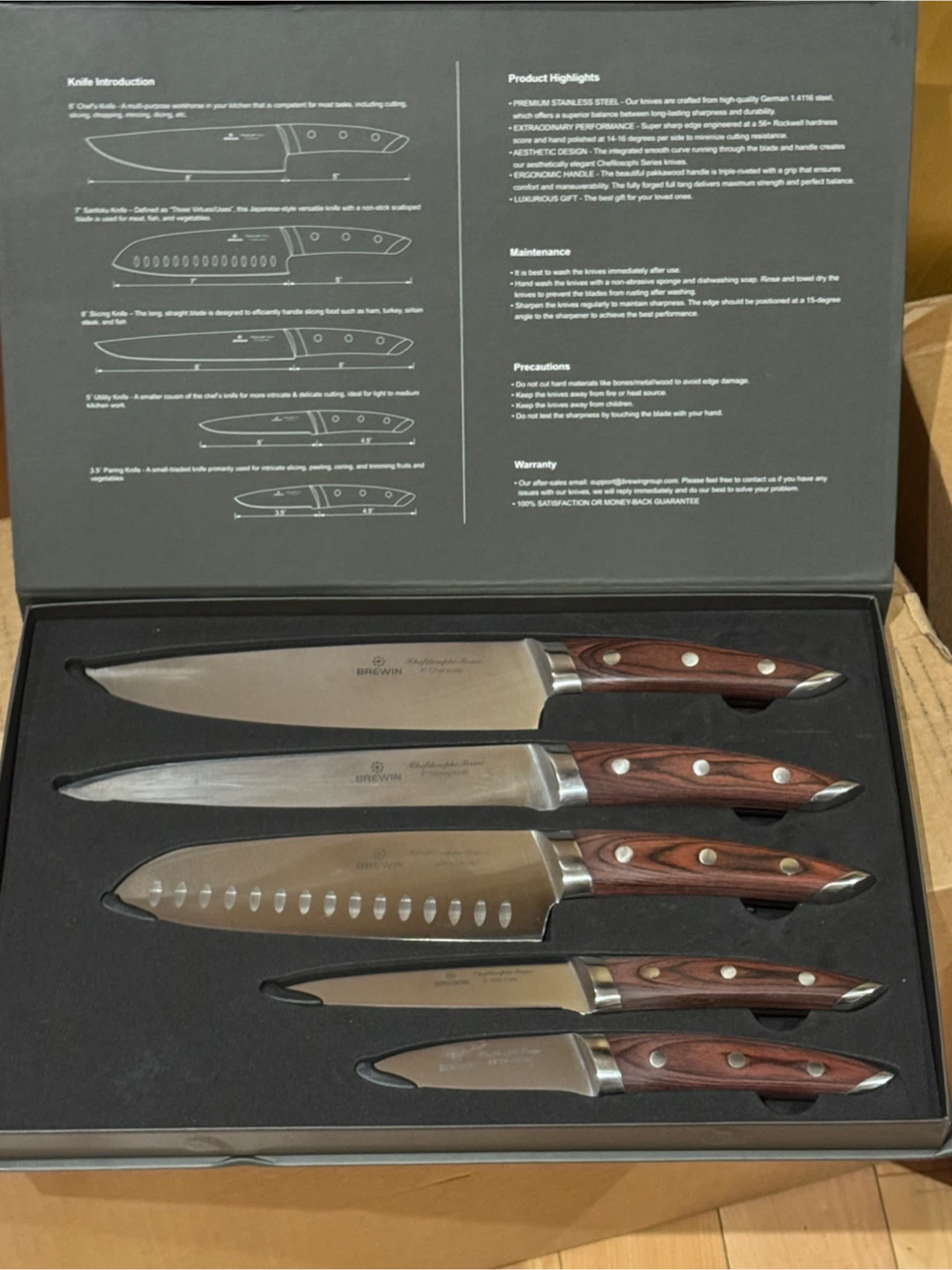 Brewin Chefliosophs Knife Set