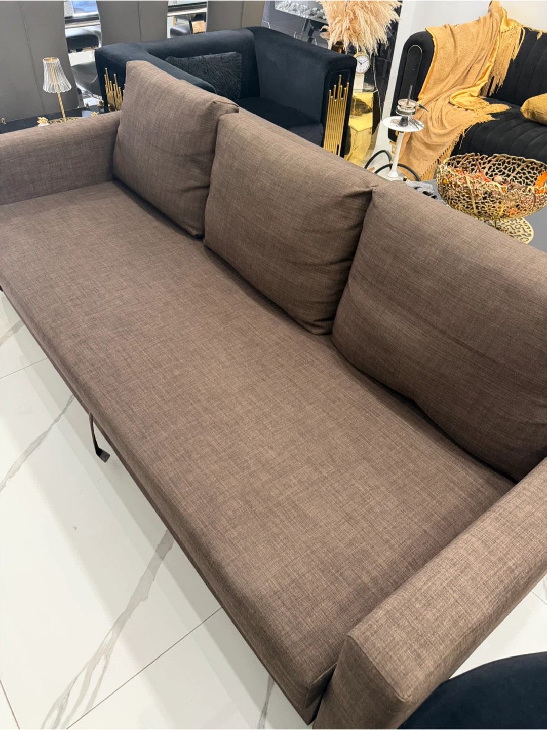 Convertible Brown Sofa Bed - photo 3