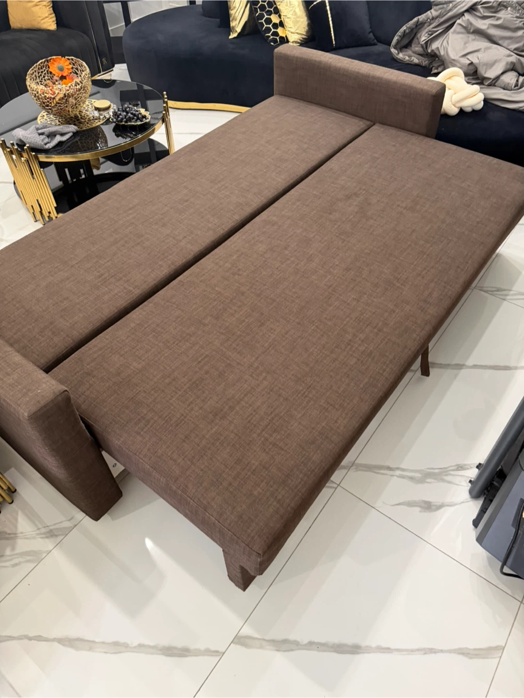 Convertible Brown Sofa Bed - photo 4