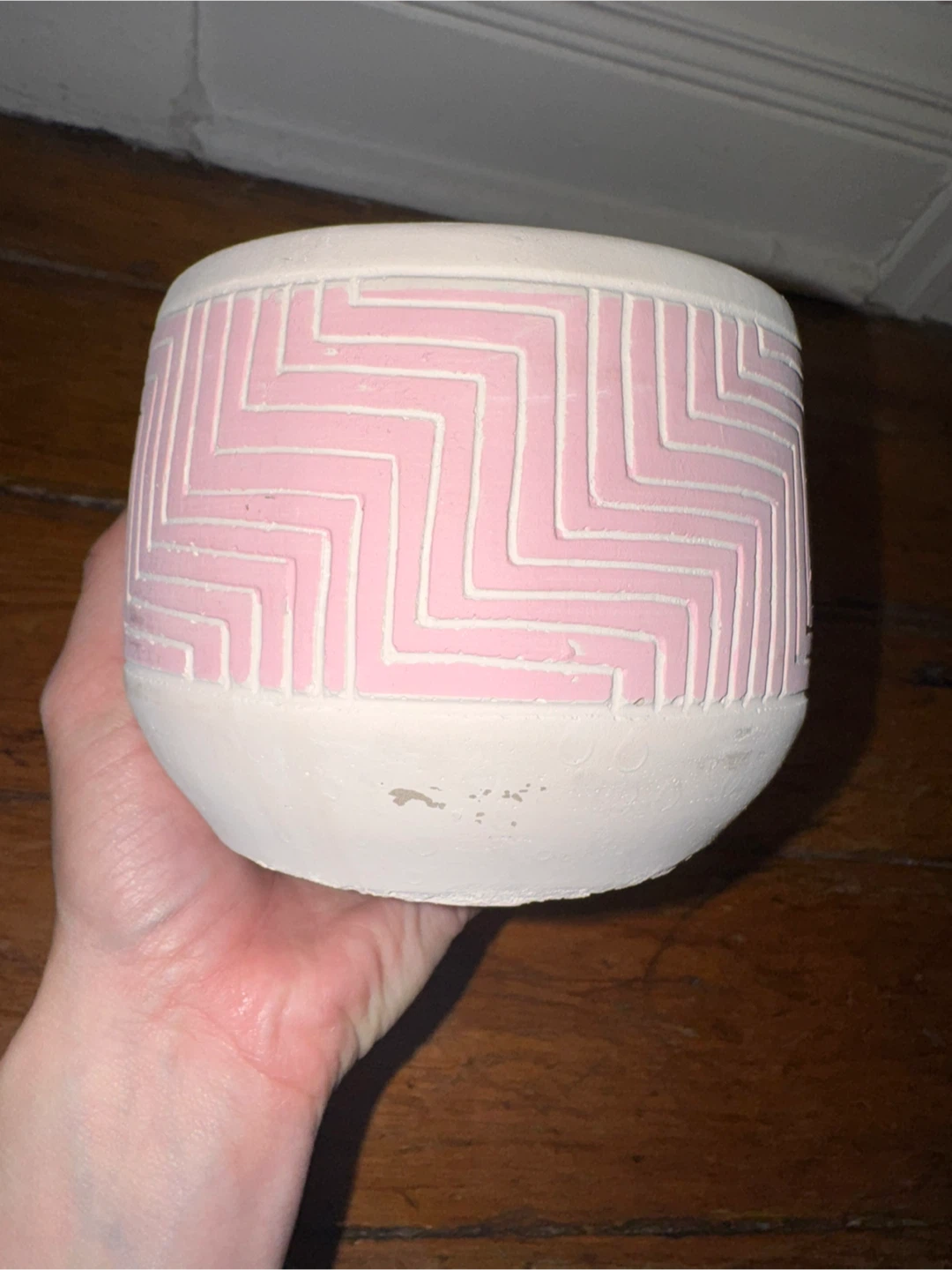 Pink Geometric Planter - photo 2