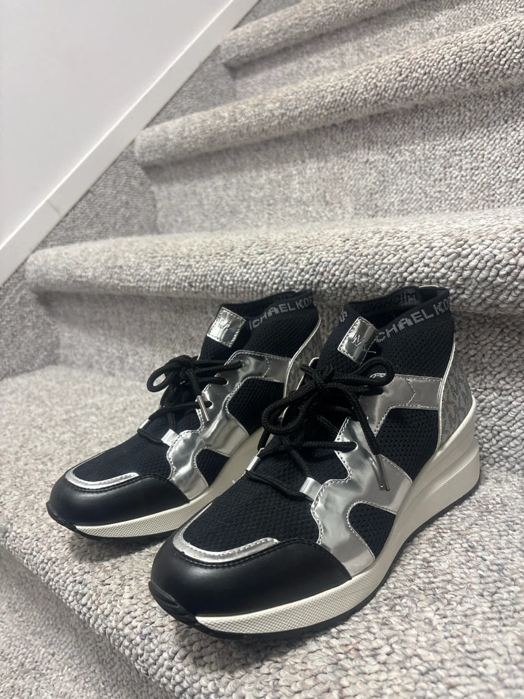 Michael Kors Black and Silver Sneakers - photo 2