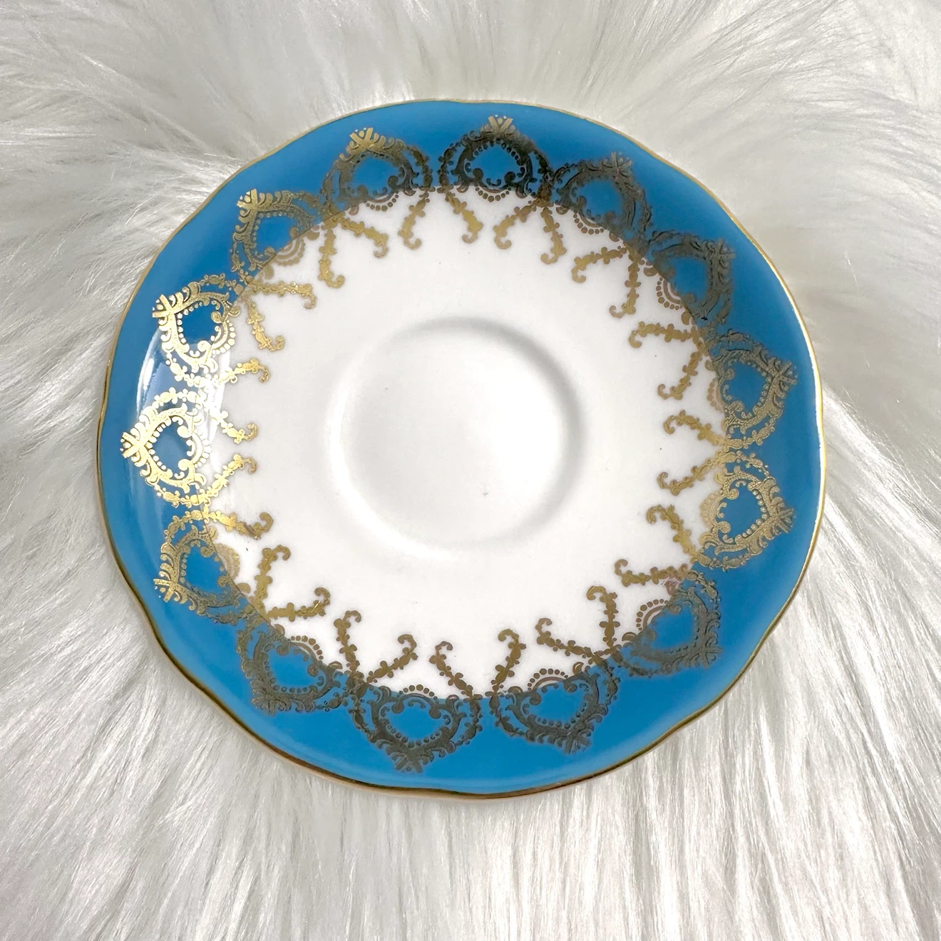 Aynsley turquoise teacup - photo 3