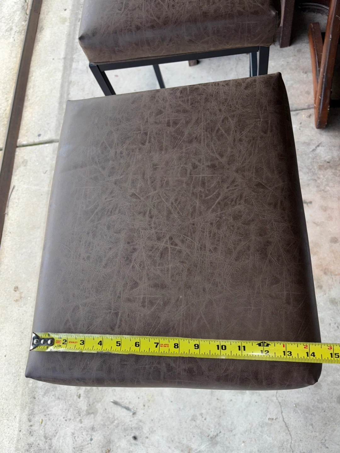 Set of Two Faux Leather Bar Stools - photo 3