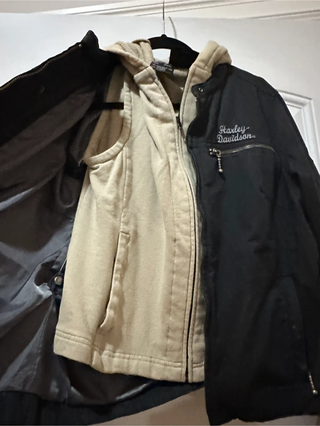 Harley-Davidson Black Jacket with Hoodie - Large - photo 2