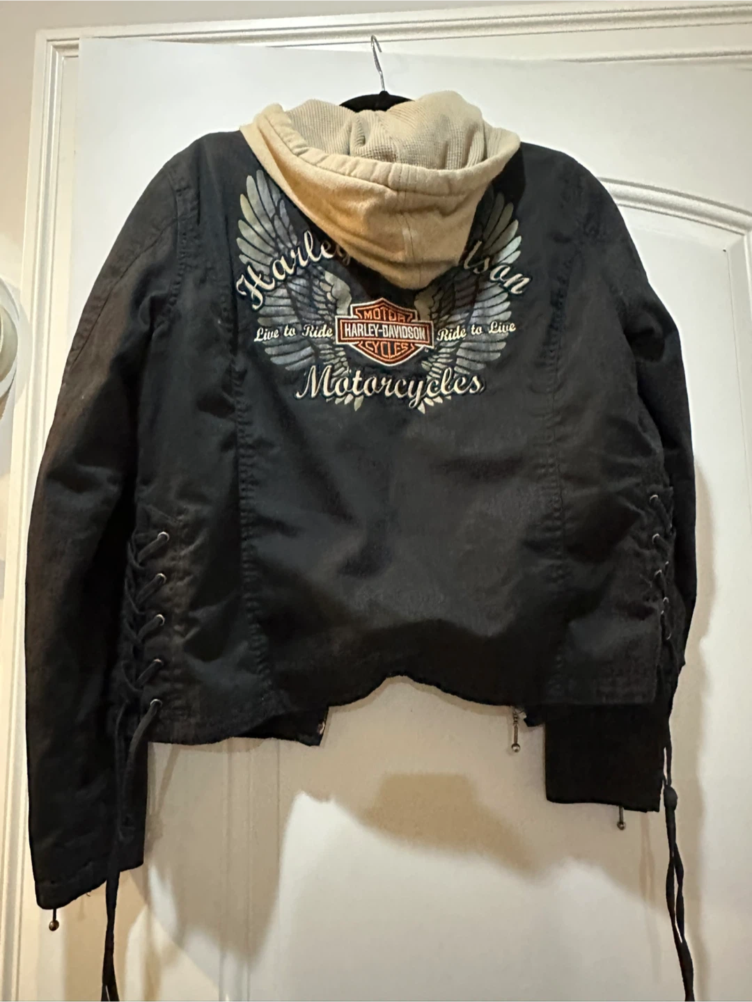 Harley-Davidson Black Jacket with Hoodie - Large - photo 5