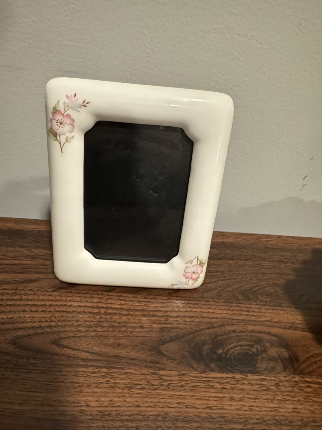 Vintage Ceramic Floral Picture Frame Cottagecore