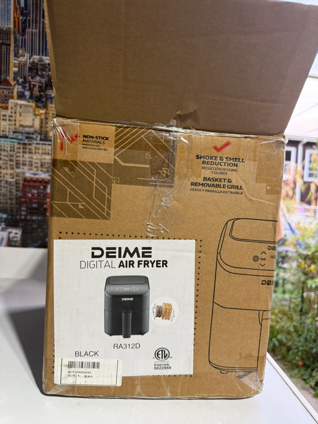 Deime Digital Air Fryer RA312D 3QT Black