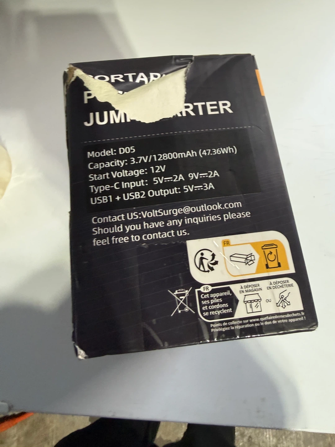 VoltSurge D05 Portable Jump Starter - photo 3