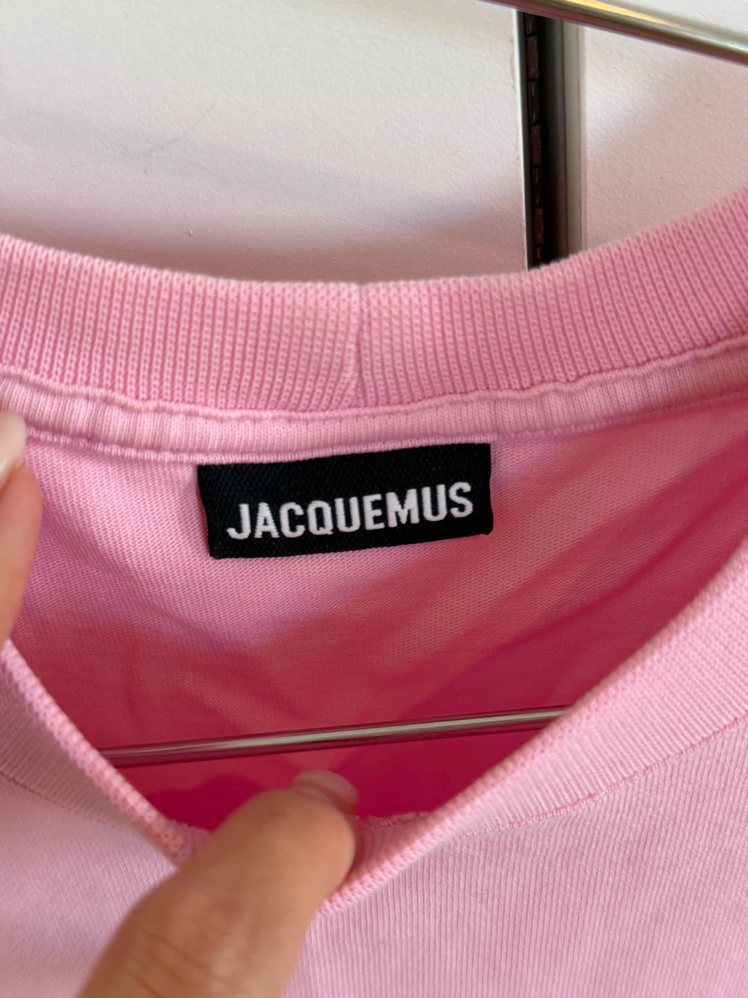 Jacquemus Pink T-Shirt with Bow Detail - photo 3