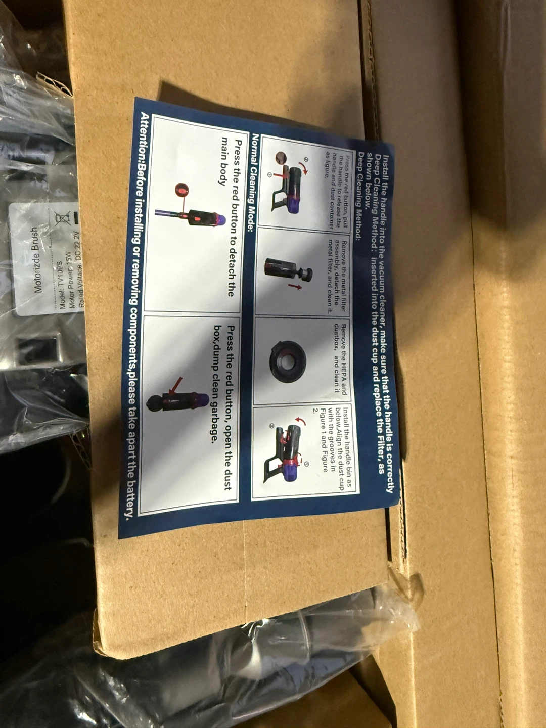 TV109S Cordless Vacuum Cleaner - photo 2