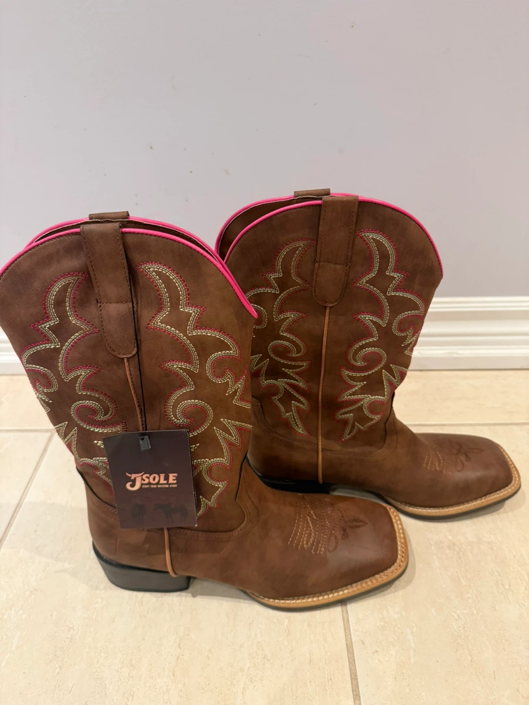 J-Sole Brown Western Cowboy Boots - photo 2