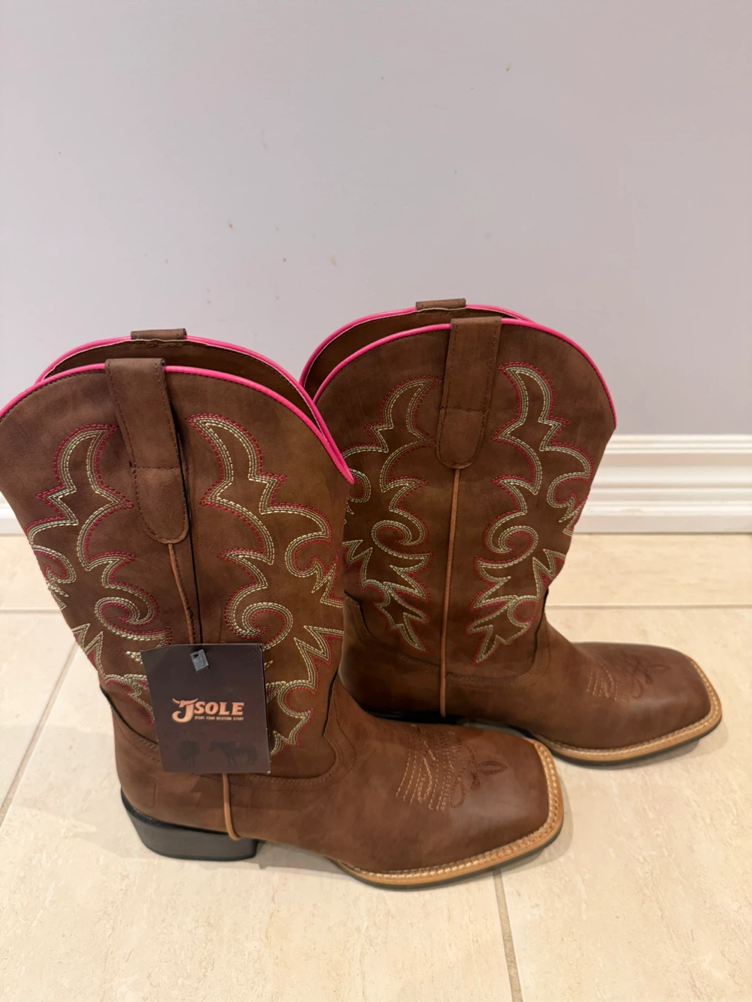 J-Sole Brown Western Cowboy Boots - photo 4