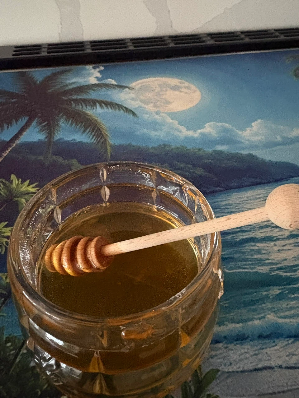 Glass Honey Pot with Dipper - photo 2