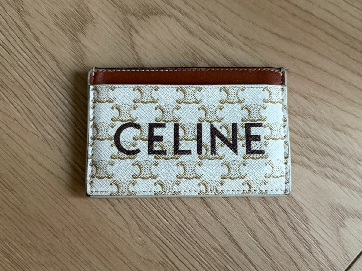 Celine Triomphe Canvas Card Holder