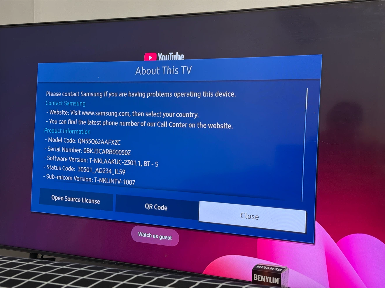 Samsung 55 inch QLED 4K Smart TV - photo 2
