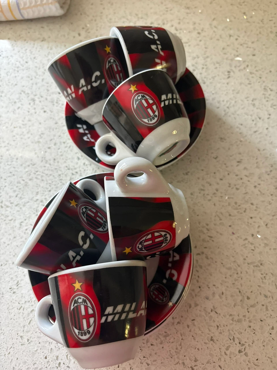 AC Milan Espresso Cup and Saucer Set