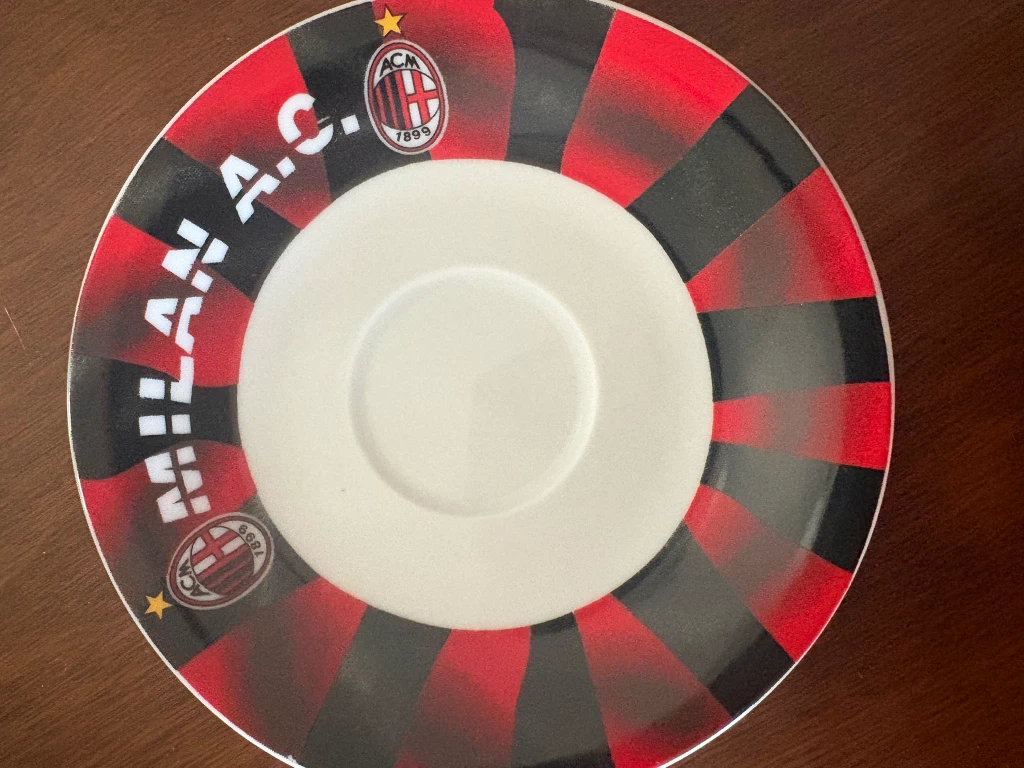 AC Milan Espresso Cup and Saucer Set - photo 2