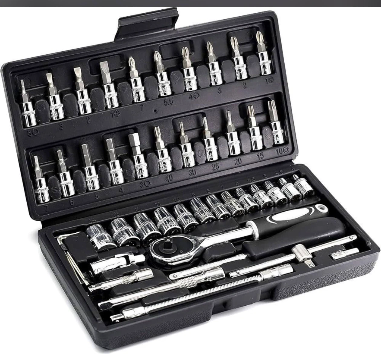 46-Piece Socket and Bit Tool Set