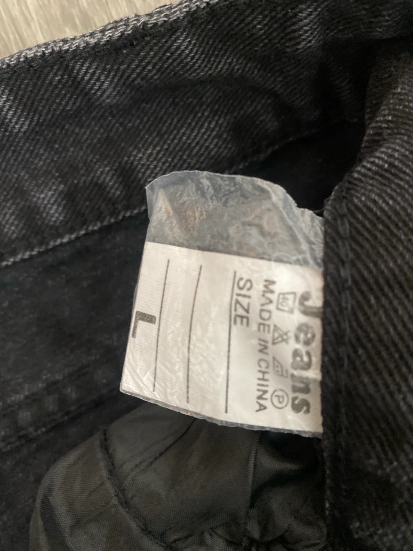 Washed Black Denim Jeans - photo 2