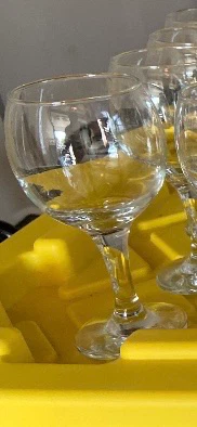 Set of 26 Clear Glass Wine Glasses - photo 2