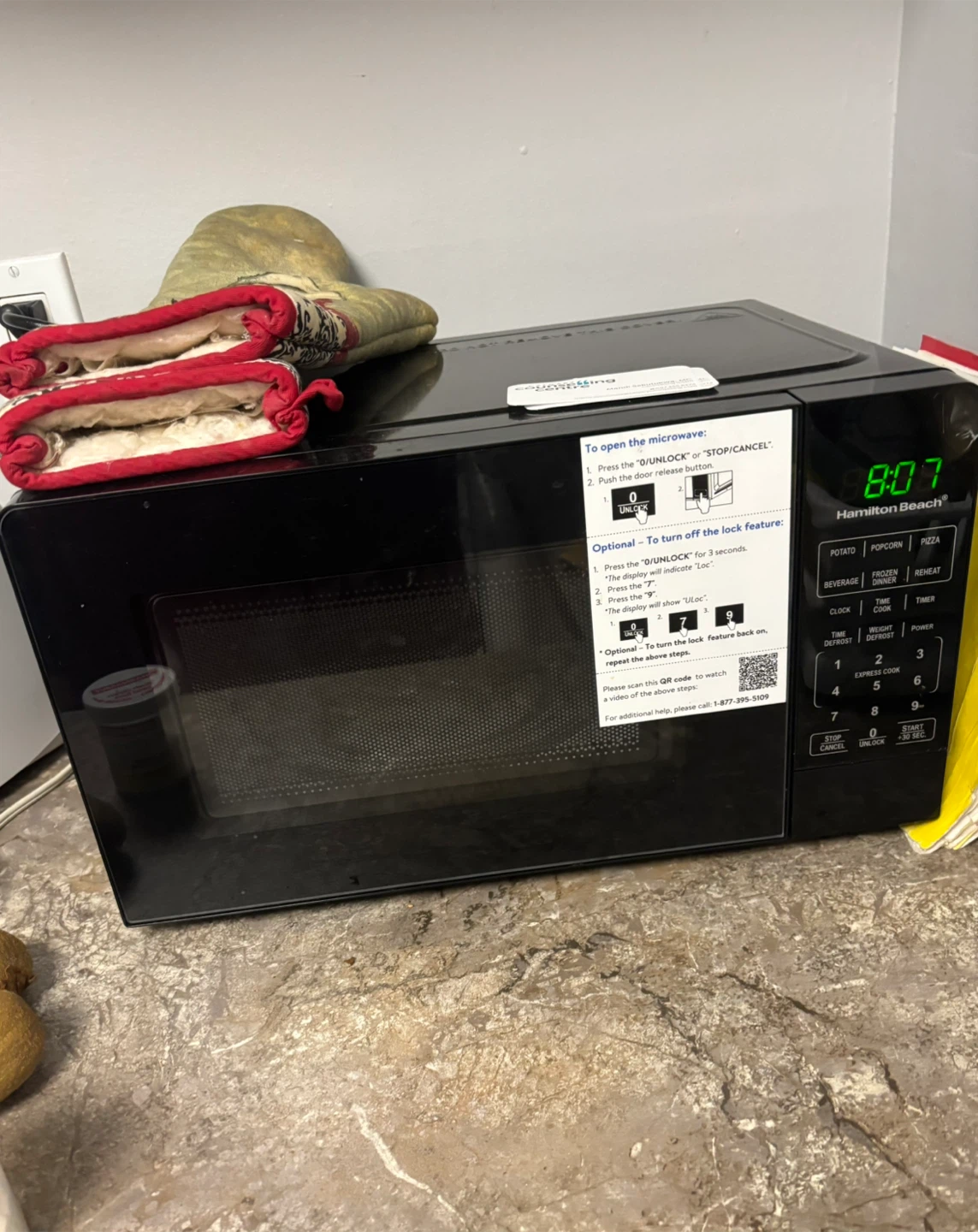 Hamilton Beach Microwave - Black