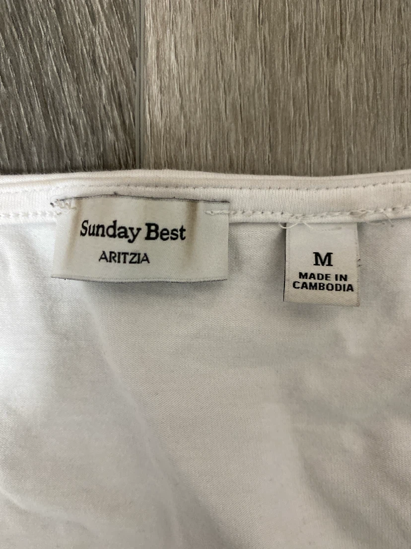 Sunday Best Aritzia White Long Sleeve Top - photo 2