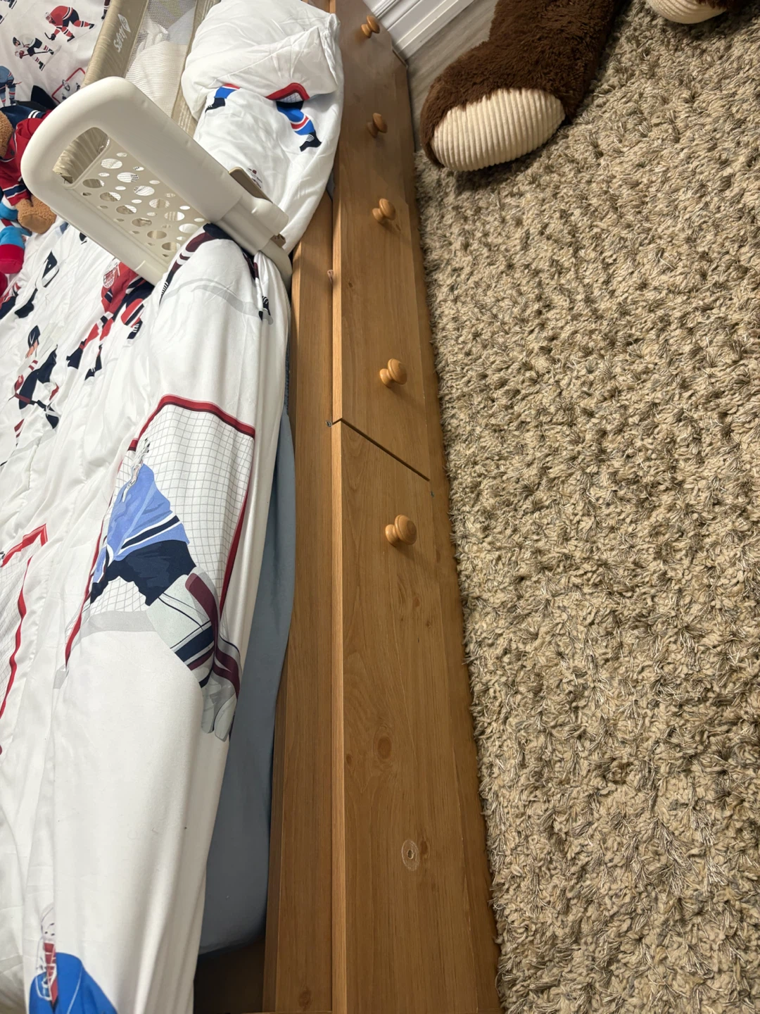 Wooden storage bed frame with two drawers - photo 2
