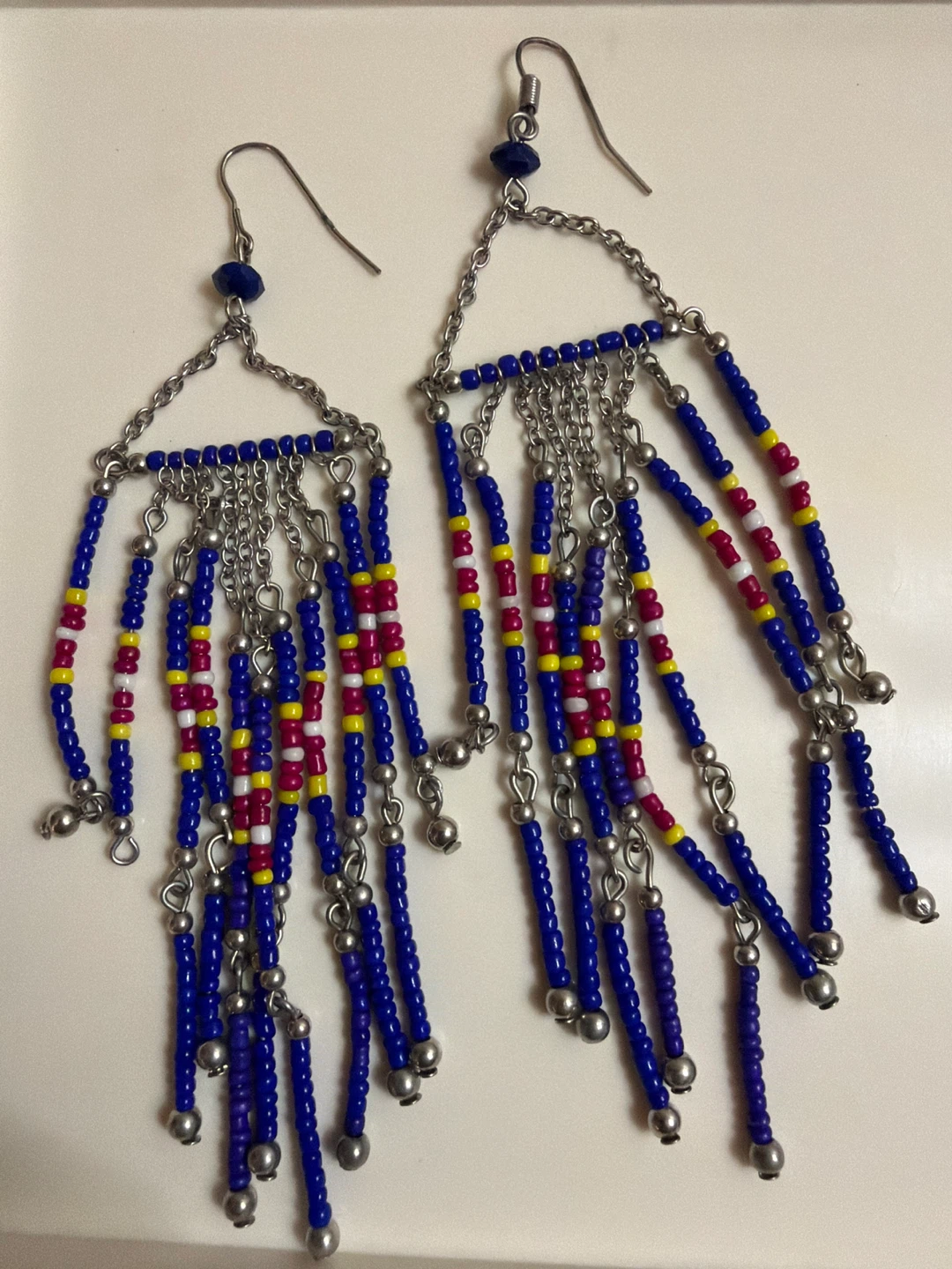 Beaded dangle earrings